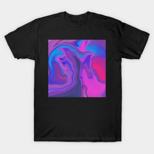 Euphoric acrylic pour pattern T-Shirt